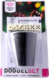 HOT Sports + Toys dice game set with cup and score pad - dice