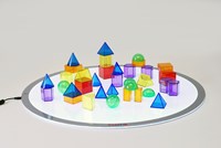 TickiT translucent geometric shapes educational toy - 36 pieces