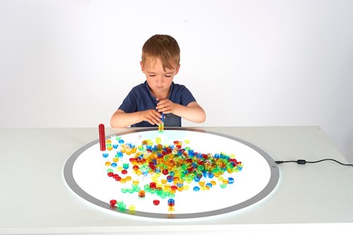 TickiT stackable counting stones - transparent toy - 500 pieces-3