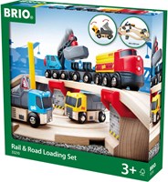 Brio rail and road transport set wooden train set - 33210-2