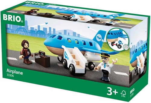 Brio Airplane Boarding Set toy airplane with passengers and boarding stairs-2