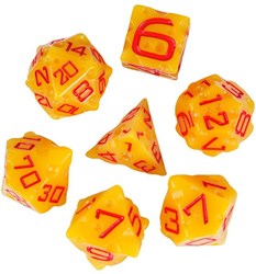 HOT Games dice set plastic 7-piece for fun and board games