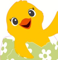 Duni napkins Happy Chicken 3-ply 33cm - cheerful table decoration