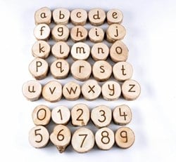 Cosy Handcrafted Wooden Letters And Numbers - 7328
