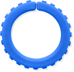 ARK Therapeutic chew bracelet sensory toy blue XXT extra tough Getextureerde kauwarmband om te draaien om de pols, alternatief voor kauwen op mouwen, voor kinderen en volwassenen.