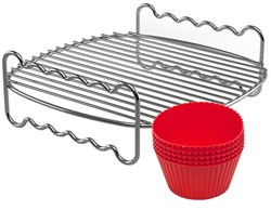 Philips Airfryer XL Grill Rack and Muffin Molds Accessory Set HD9904/01