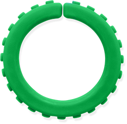 ARK Therapeutic chew bracelet sensory toy green XXT extra tough Getextureerde kauwarmband om te draaien om de pols, alternatief voor kauwen op mouwen, voor kinderen en volwassenen.