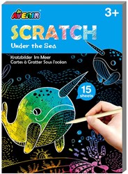AVENIR Scratch Art Book Mini A6 - Deep In The Sea