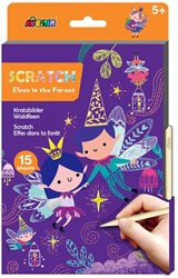 AVENIR Scratch Art Book A5 - Elves In The Forest