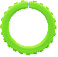 ARK Therapeutic chew bracelet sensory toy lime green medium Getextureerde kauwarmband om te draaien om de pols, alternatief voor kauwen op mouwen, voor kinderen en volwassenen.