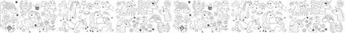 Haku Yoka colouring roll toy - Unicorn colouring set with wax crayons-2