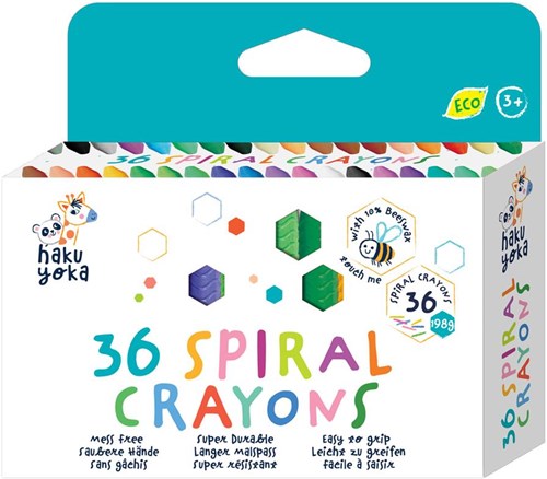 HAKU YOKA Spiral Crayons - 36