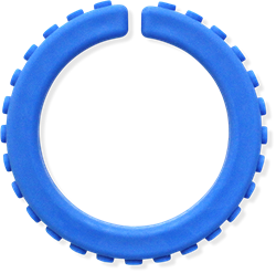 ARK Therapeutic chew bracelet sensory toy blue XXT extra tough Getextureerde kauwarmband om te draaien om de pols, alternatief voor kauwen op mouwen, voor kinderen en volwassenen.