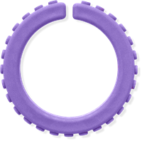 ARK Therapeutic chew bracelet sensory toy lavender XXT large Getextureerde kauwarmband om te draaien om de pols, alternatief voor kauwen op mouwen, voor kinderen en volwassenen.