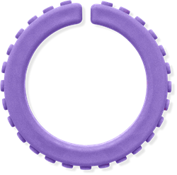 ARK Therapeutic chew bracelet sensory toy lavender XXT large Getextureerde kauwarmband om te draaien om de pols, alternatief voor kauwen op mouwen, voor kinderen en volwassenen.