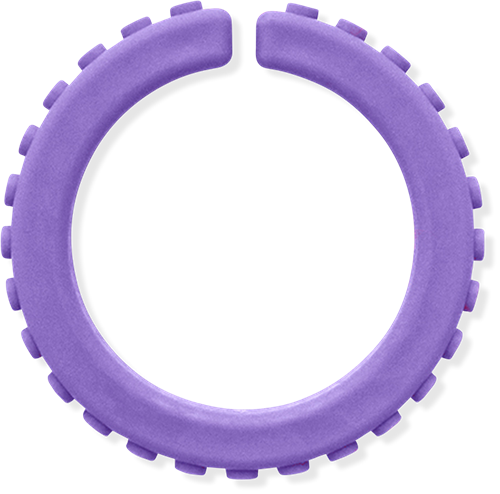 ARK Therapeutic chew bracelet sensory toy lavender XXT large Getextureerde kauwarmband om te draaien om de pols, alternatief voor kauwen op mouwen, voor kinderen en volwassenen.