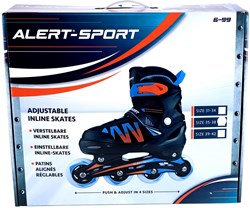 Alert inline skates kids skates orange size 35-38 adjustable