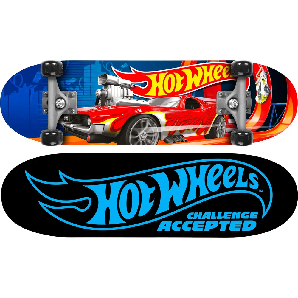 Hot Wheels kids skateboard - 71 cm - ABEC5 - Double kick