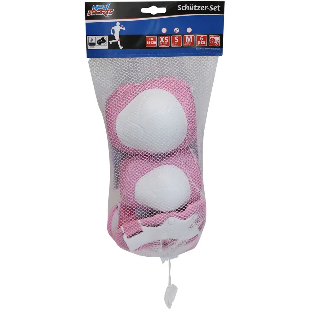 New Sports protection set pink - kids safety S up to 25kg