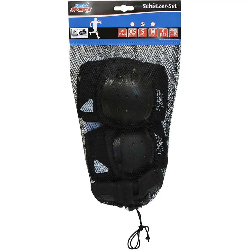 New Sports kids protective set black S up to 25kg safety