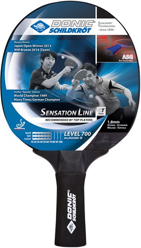 Schildkröt table tennis bat Sensation 700 - anti-shock grip and power