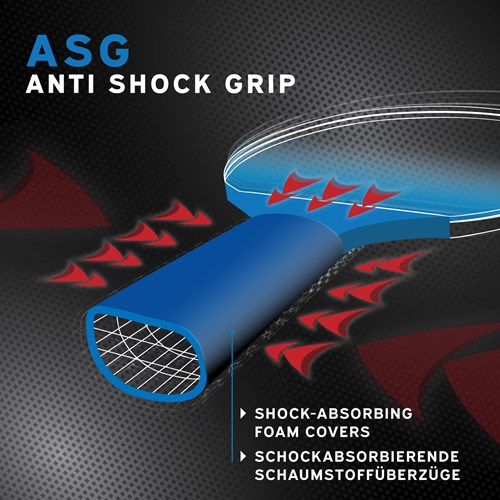 Schildkröt table tennis bat Sensation 700 - anti-shock grip and power-3