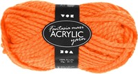 Creativ Company acrylic yarn neon orange 35 meters maxi ball crochet-3