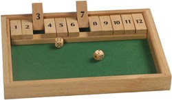 HOT Games Shut the box dice game 12 cy.31x23x3cm.