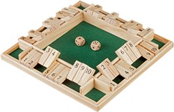 HOT Games Shut the Box 4 players 10 numbers 29x29cm