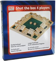 HOT Games Shut the Box 4 players 10 numbers 29x29cm-2