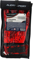 Alert goalkeeper gloves football with wrist protection size M latex PU