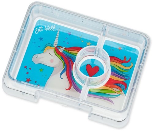 Yumbox snack box unicorn - 3 compartments - kid-friendly lunchbox
