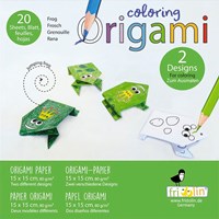 FRIDOLIN Coloring Pages Origami - Frog
