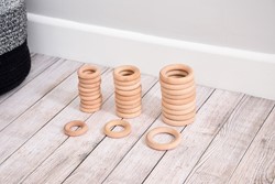 TickiT SMALL WOODEN RINGS 48MM