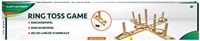 Alert outdoor ring toss wooden set with 6 rings for kids