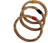 Alert outdoor ring toss wooden set with 6 rings for kids-2