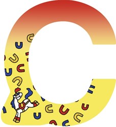 Heimess wooden letter C toy decoration - set of 6