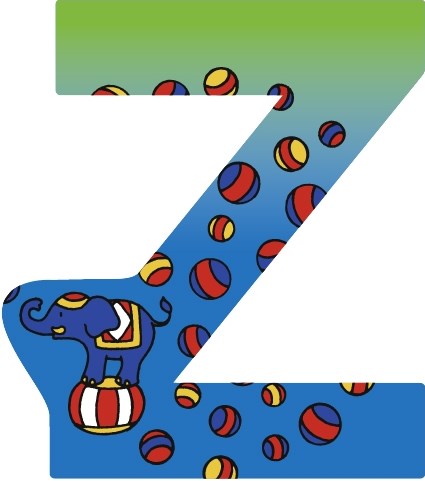 Heimess wooden letter Z toy decoration set of 6