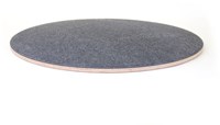 Wobbel 360 transparent lacquer pressed felt mouse grey-2