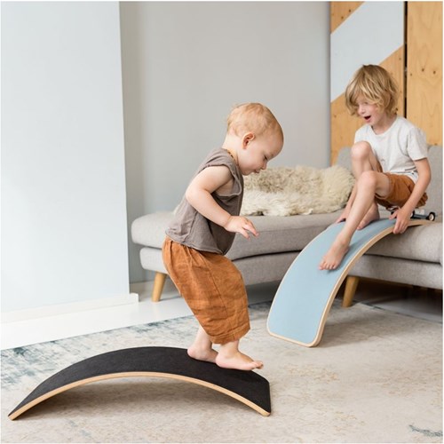 Wobbel Original Walnut felt Sky-3