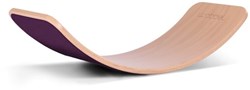 Wobbel balance board Original aubergine felt - FSC beechwood toy