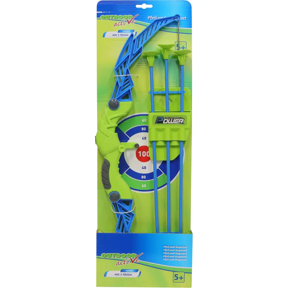 Vedes archery toy set with 3 arrows and dartboard for kids