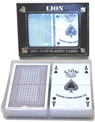 HOT Sports + Toys Playing Cards Lion 100% plastic Dubbe
