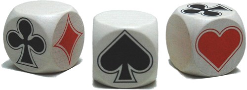 HOT Games klaverjas dice wood 30 mm - card game accessory