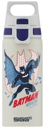 SIGG kids water bottle Batman - aluminium 0.6L white - school-2