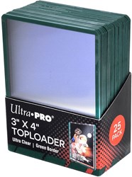 Ultra Pro card protectors Toploader green 3x4 inch 25 pieces Pokémon