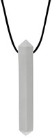 ARK Therapeutic chew necklace sensory toy grey for children Discrete, edelsteenvormige kauwketting voor kalmerende orale input bij kinderen, tieners en volwassenen.