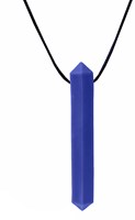 ARK Therapeutic chew necklace chewable jewelry dark blue for kids Discrete, edelsteenvormige kauwketting voor kalmerende orale input bij kinderen, tieners en volwassenen.