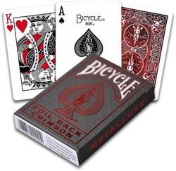 Bicycle Pokerkaarten Bicycle- Metallux Red