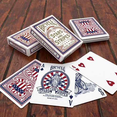 Bicycle playing cards Poker Stars and Stripes American design-2